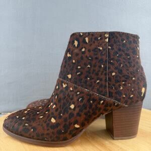 Madewell The Rosie Ankle Boot Brown Real Calf Hair & Leather Women’s Size 6.5 US